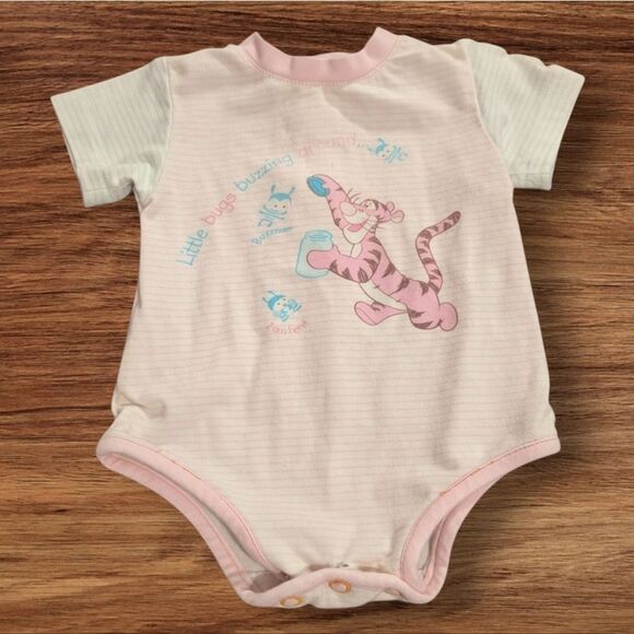 Disney Winnie The Pooh Tigger Vintage Pastel Outfit Infant - Picture 1 of 8